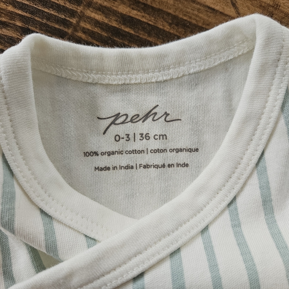 Pehr Striped Baby Onesie with Side Tie - Picture 3 of 5